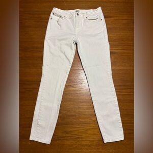 J. Crew Women's Cream Skinny Jeans Size 28.